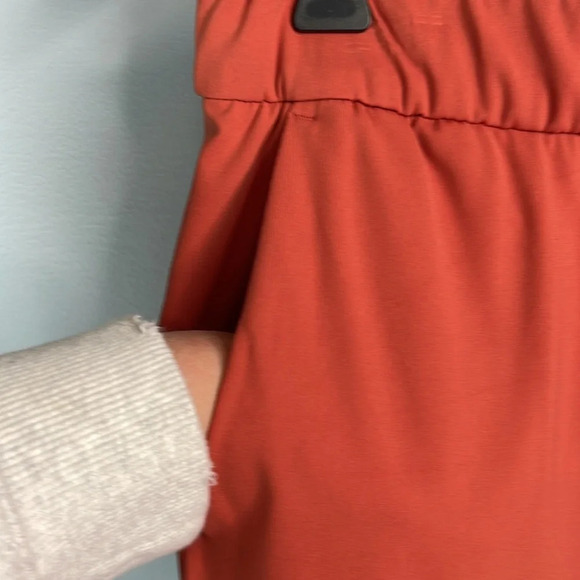 RW&CO Leisure Trousers Burnt Orange Elastic Drawstring Waistband High Waist M - Picture 5 of 12